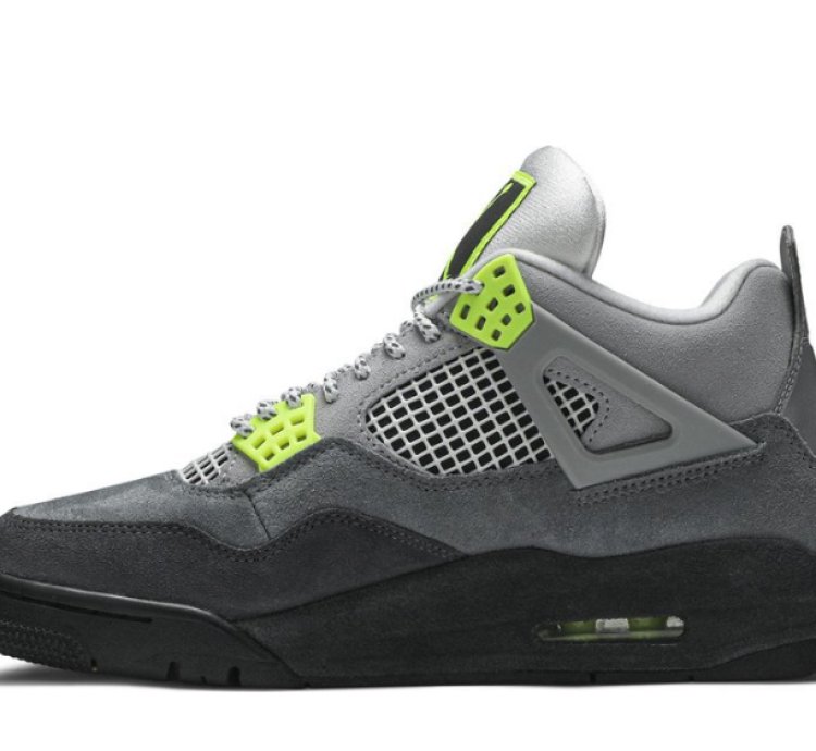Mens Wmns Air Jordan 4 Retro SE Neon 95 CT5342 007