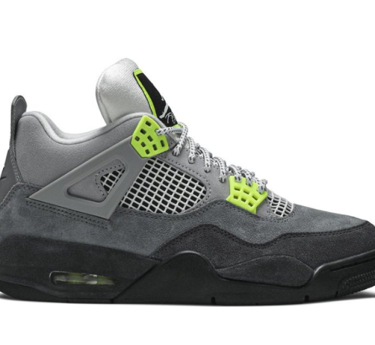 Mens Wmns Air Jordan 4 Retro SE Neon 95 CT5342 007