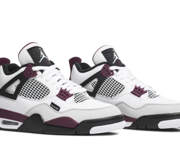 Mens Wmns Paris Saint-Germain x Air Jordan 4 Retro Bordeaux CZ5624 100