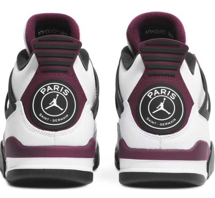 Mens Wmns Paris Saint-Germain x Air Jordan 4 Retro Bordeaux CZ5624 100