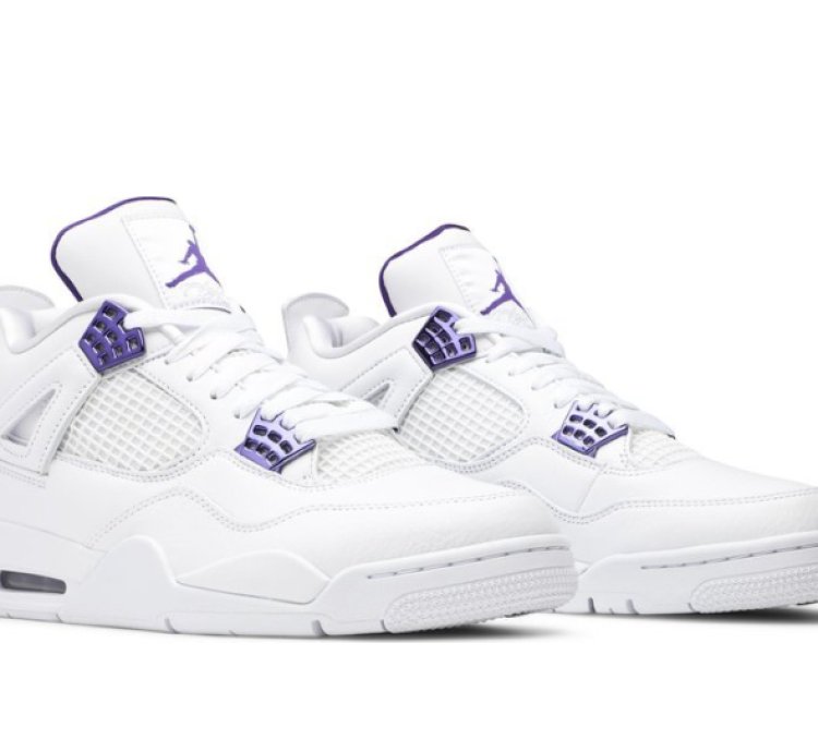 Mens Wmns Air Jordan 4 Retro Purple Metallic CT8527 115 / 408452 115