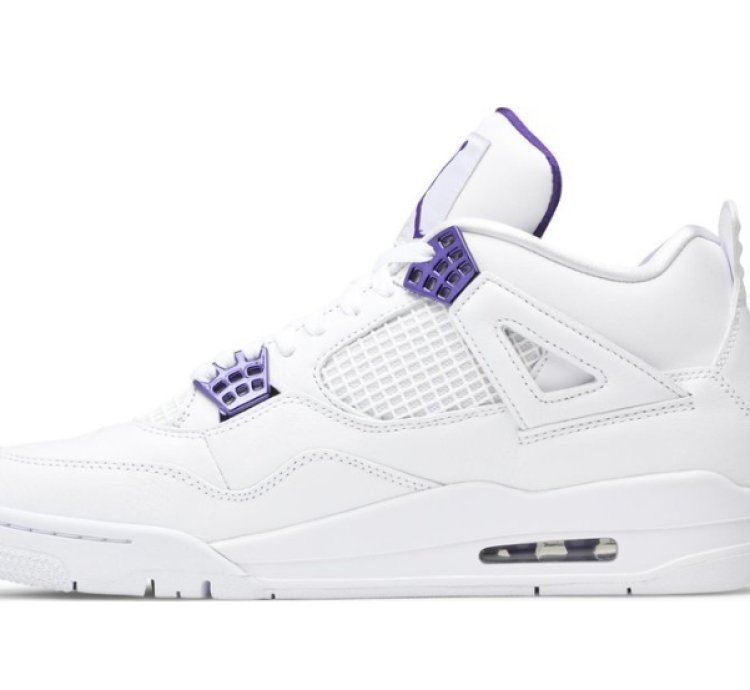 Mens Wmns Air Jordan 4 Retro Purple Metallic CT8527 115 / 408452 115