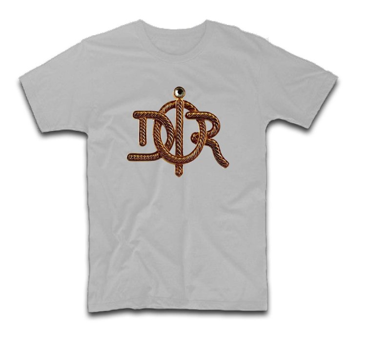 Dior Staggered Steel Logo T-Shirt USA