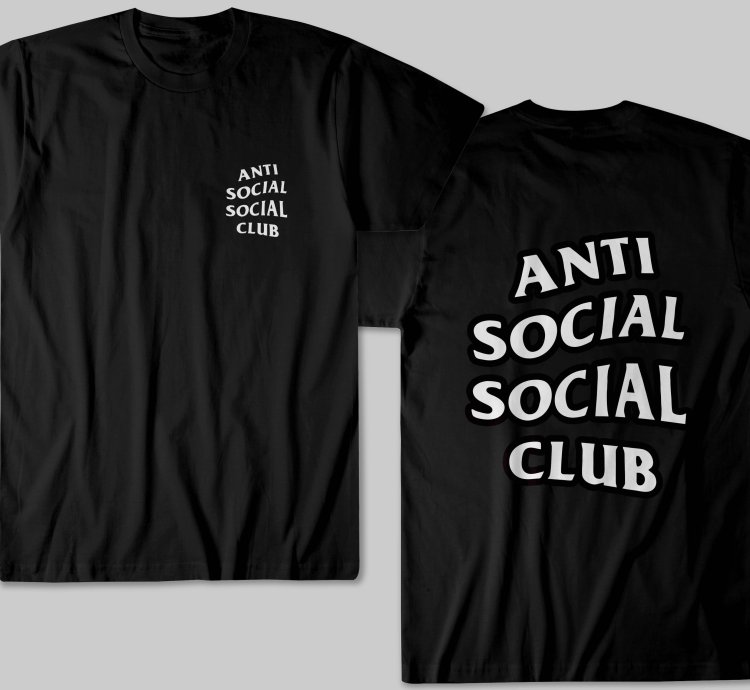 Anti Social Social Club Classic Logo Black T Shirt