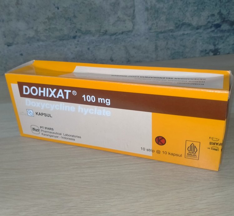 Doxycycline Hyclate 100mg Dohixat Original Product