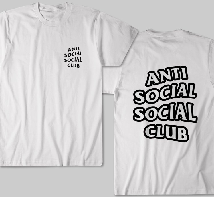 Anti Social Social Club Classic Logo White T Shirt