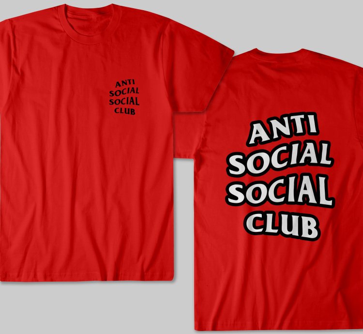 Anti Social Social Club Classic Logo Red T Shirt