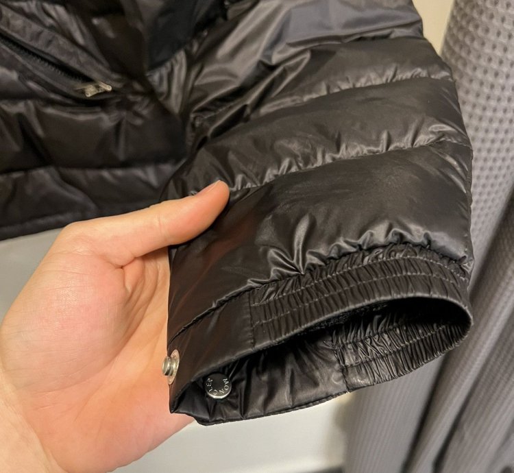 Black moncler puffer jacket
