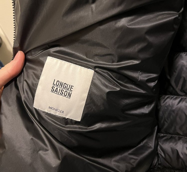 Black moncler puffer jacket