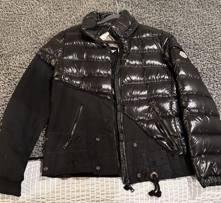 Greg Lauren Moncler Black Maya Down Jacket