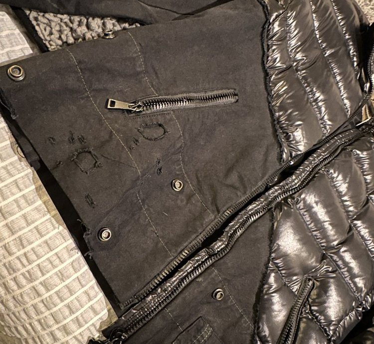 Greg Lauren Moncler Black Maya Down Jacket