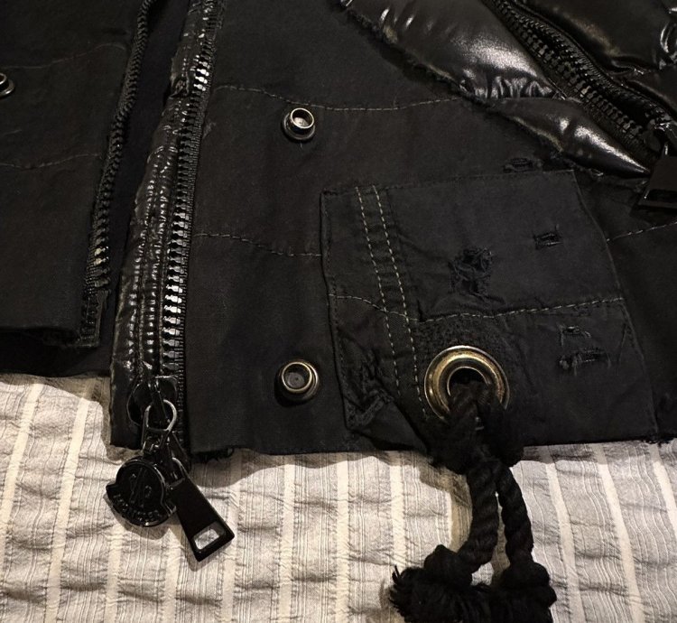 Greg Lauren Moncler Black Maya Down Jacket