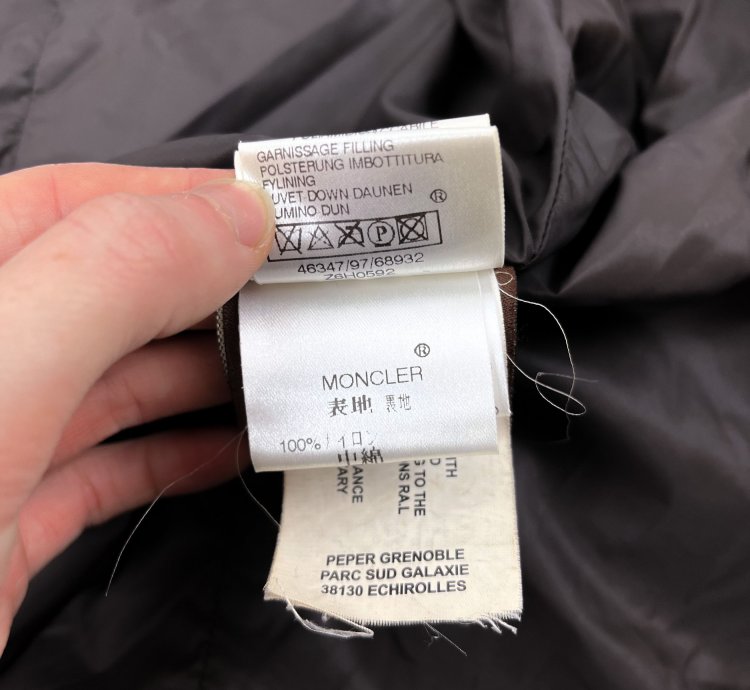 Moncler brown puffer jacket
