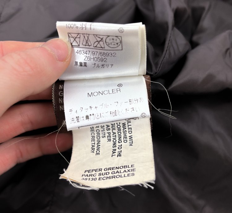 Moncler brown puffer jacket
