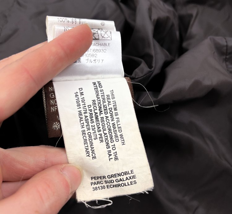 Moncler brown puffer jacket