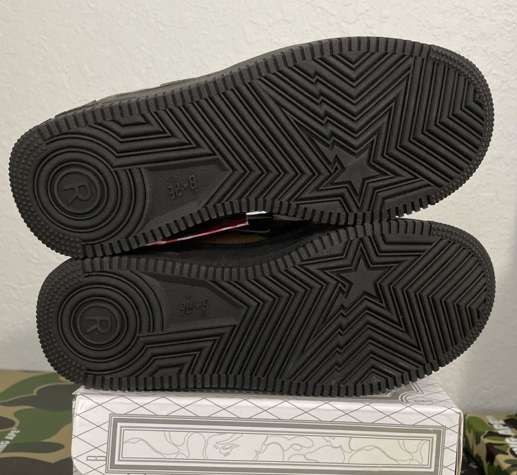 1st Camo Black Bapesta