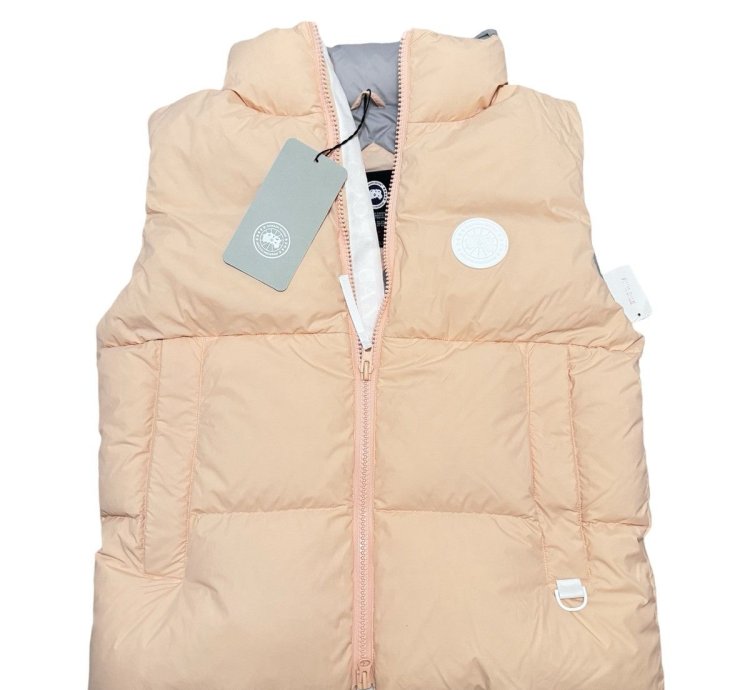 Authentic CANADA GOOSE Men Orange Puffer Vest Sz XL