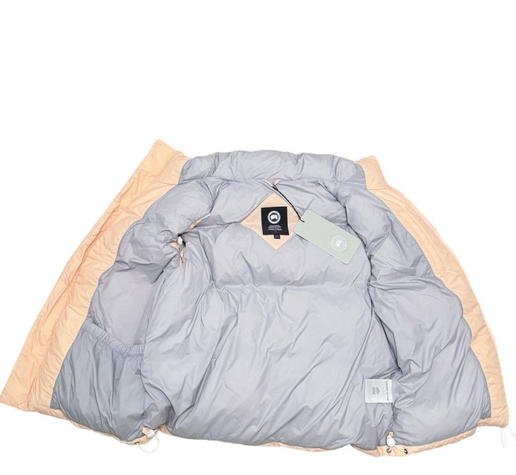 Authentic CANADA GOOSE Men Orange Puffer Vest Sz XL