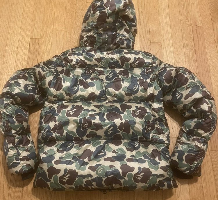 BAPE AND CANADA GOOSE CAMO PUFFER