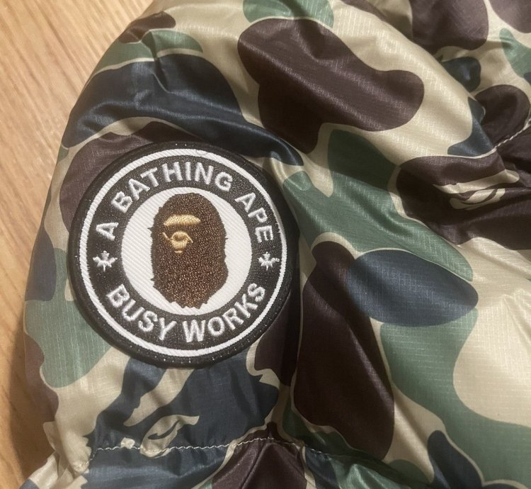 BAPE AND CANADA GOOSE CAMO PUFFER