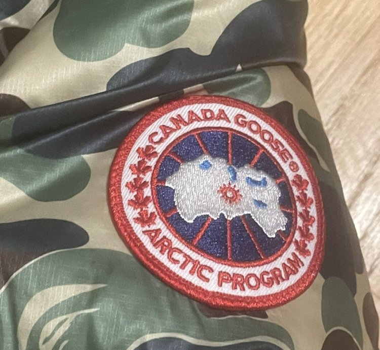BAPE AND CANADA GOOSE CAMO PUFFER