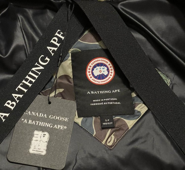Bape Canada Goose ABC Camo Crofton Puffer Jacket
