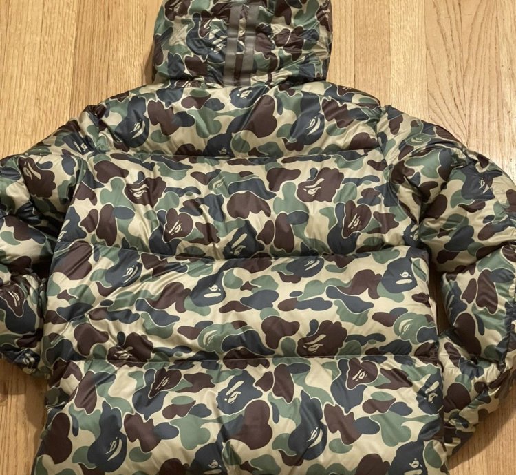 Bape Canada Goose ABC Camo Crofton Puffer Jacket