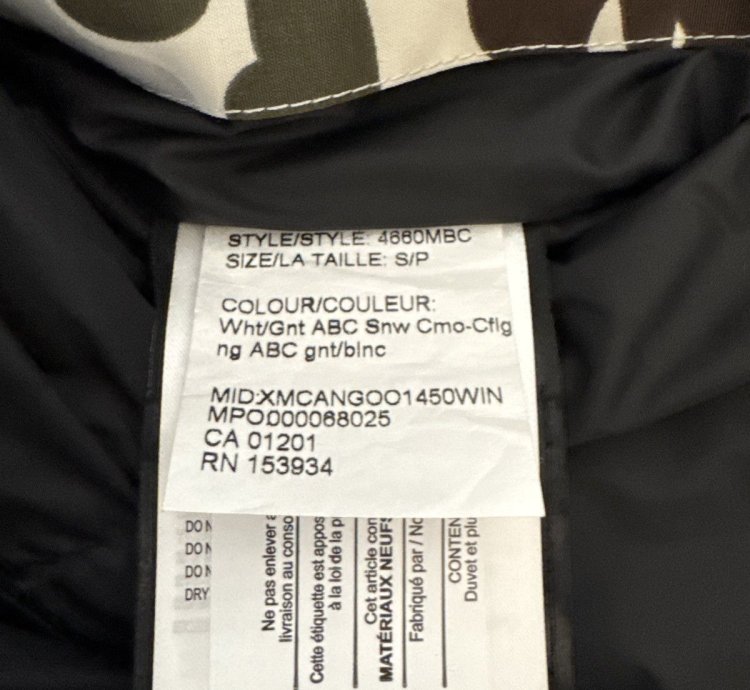 BAPE Canada Goose Concepts Expedition Jacket