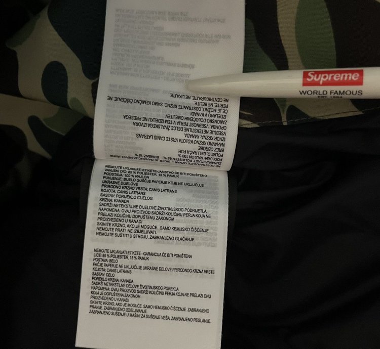 Bape Canada Goose Expedition Jacket