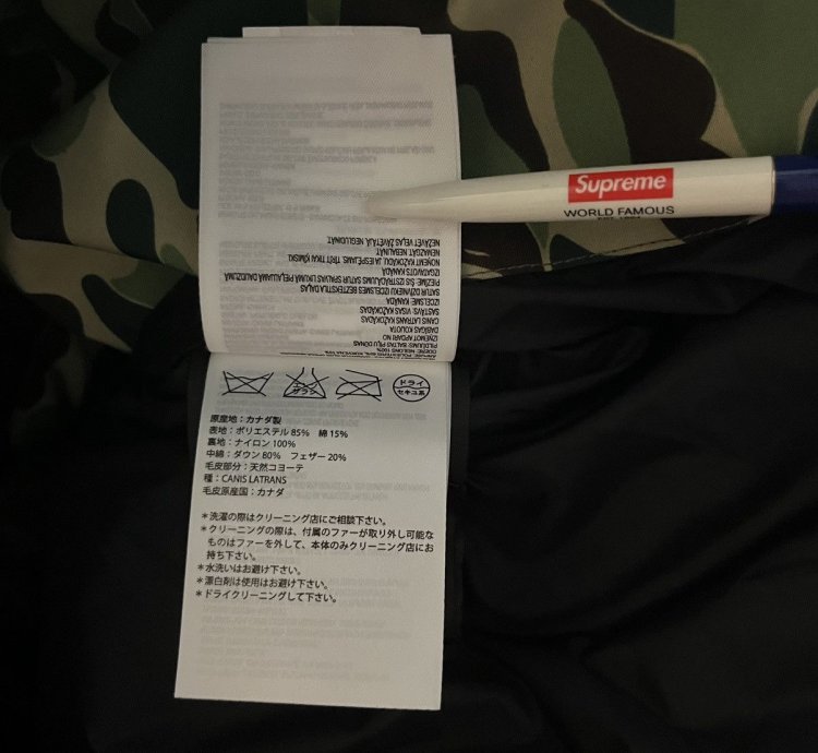 Bape Canada Goose Expedition Jacket