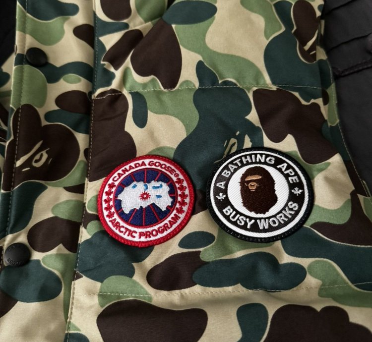 Bape Canada Goose Freestyle Camo Vest