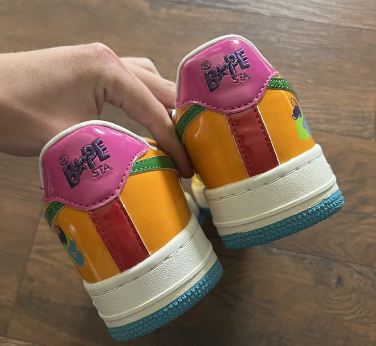 2008 Bape Bapesta Baby Milo Multi Color Sneakers