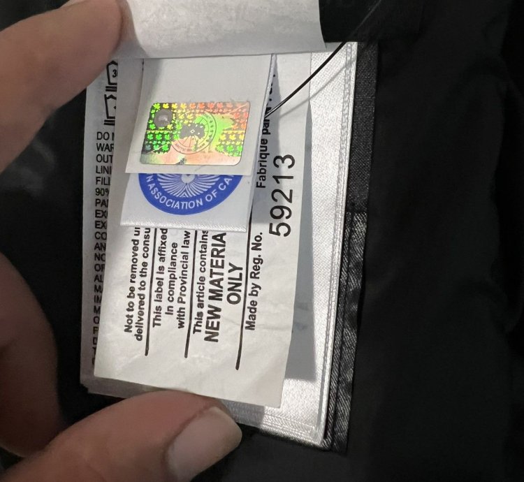 Black badge Canada goose jacket
