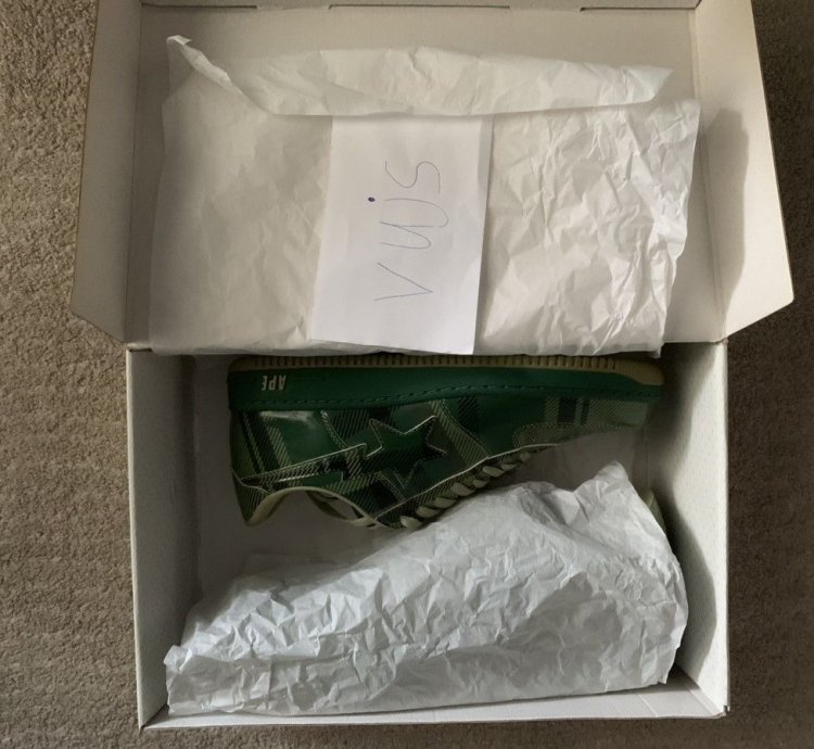 2008 DS Bapesta Plaid Tartan Green