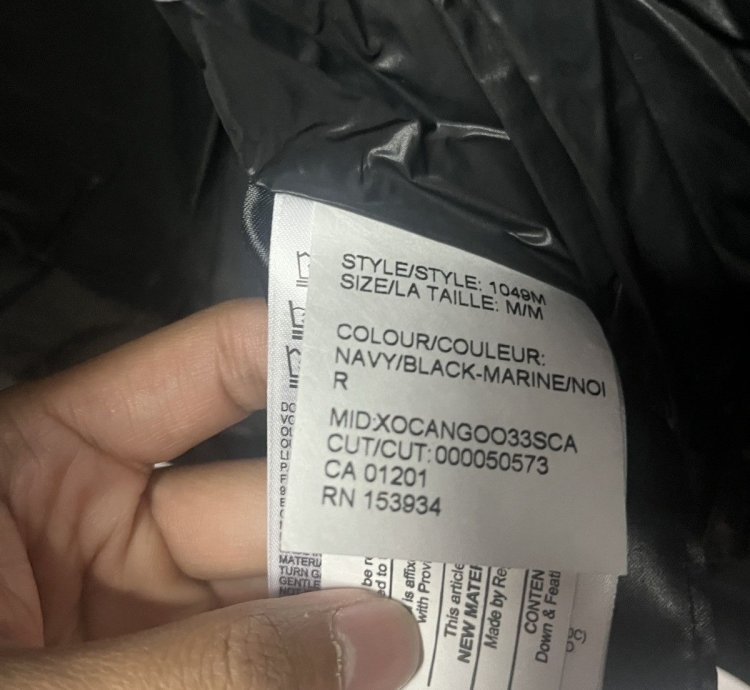 Black Canada Goose Toronto Down Jacket Sz Medium
