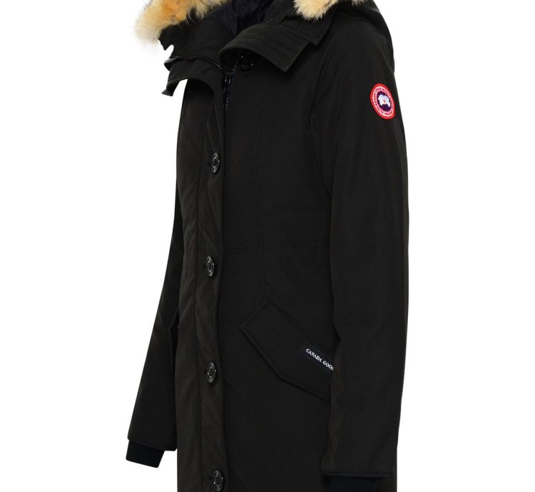 Black Nylon Cg Rossclair Parka