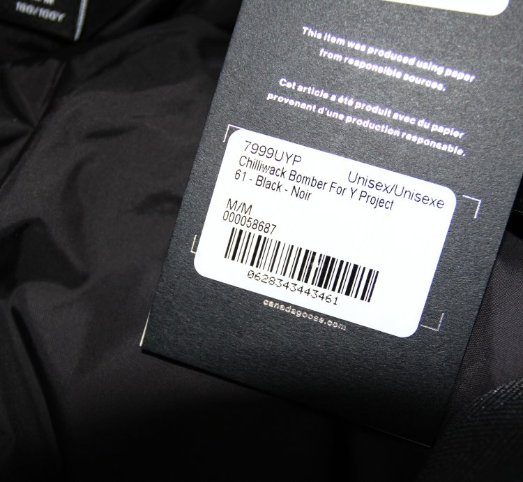 BNWT AW20 PROJECT CANADA GOOSE CHILLIWACK JACKET
