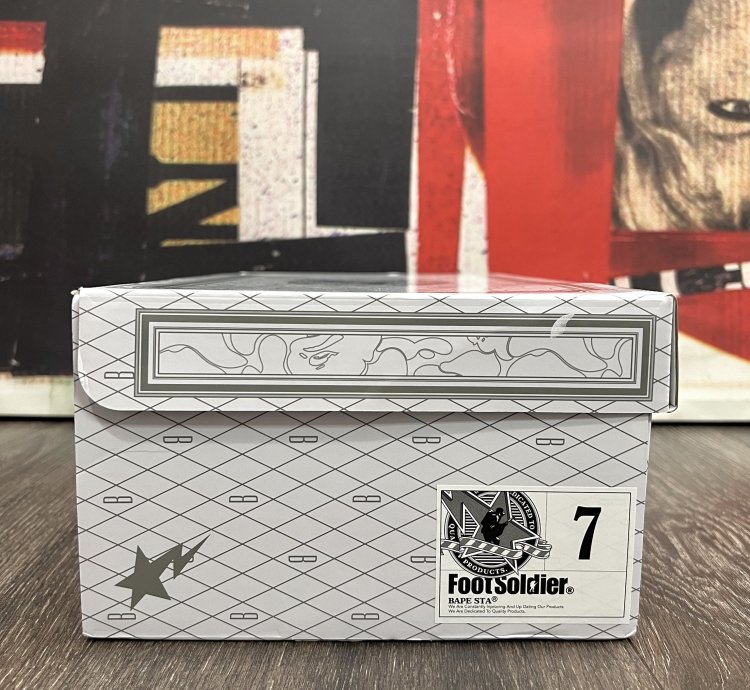 2021 Bape Bapesta Low M1 Color Block Shark Face Black White