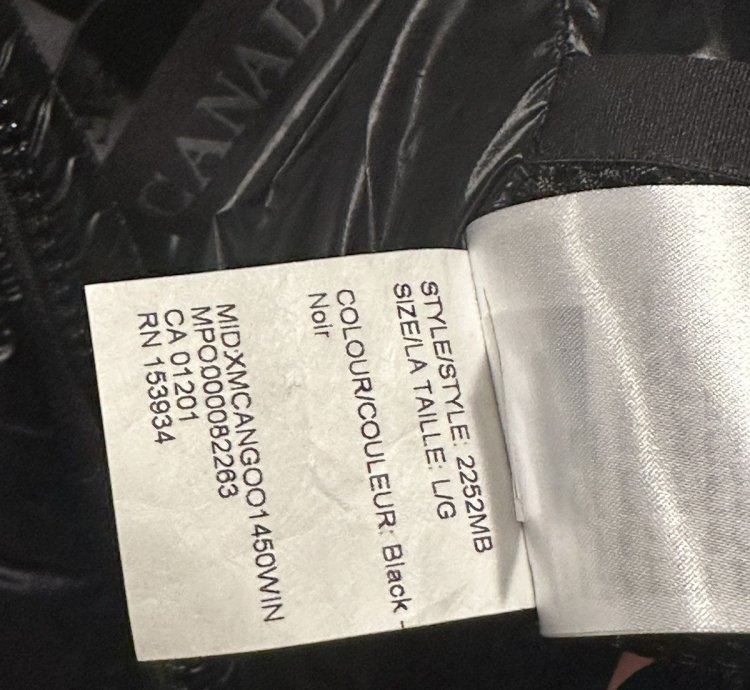 BRAND NEW Canada Goose Crofton Puffer Black Label Disc