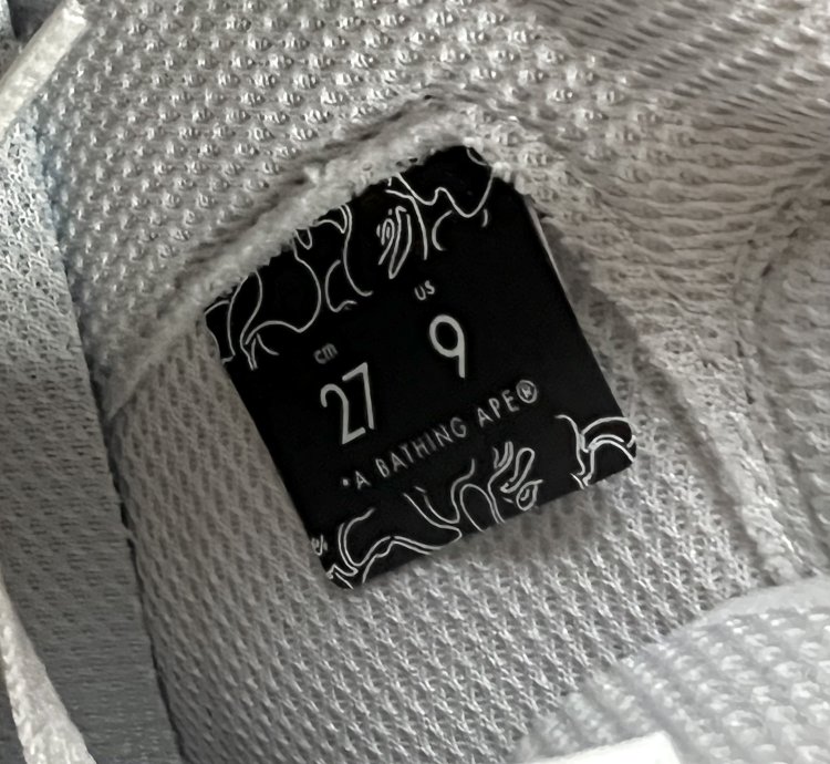 2022 Bape Bapesta 93 Hi Grey White Dark Grey