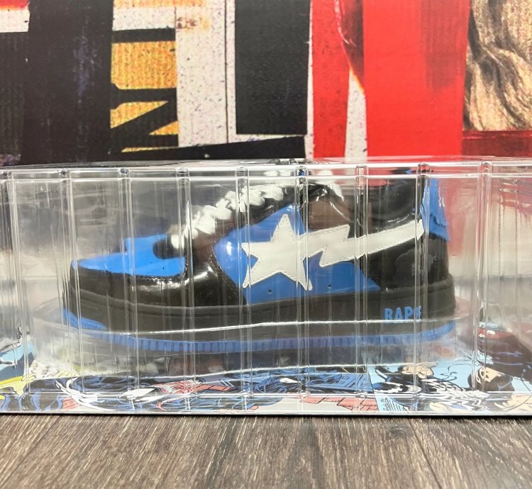 2022 Bape Bapesta Low Marvel Venom Black Blue White