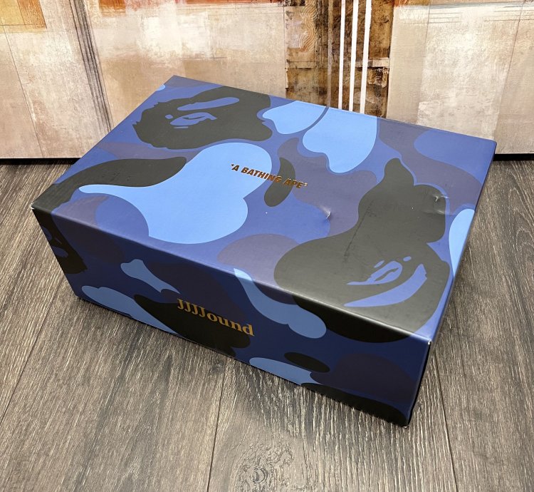 2023 Bape JJJJound Bapesta Low White Navy Blue