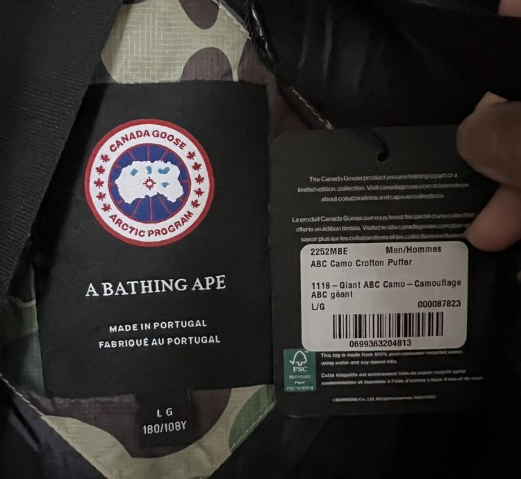 Canada Goose Bape crofton puffer