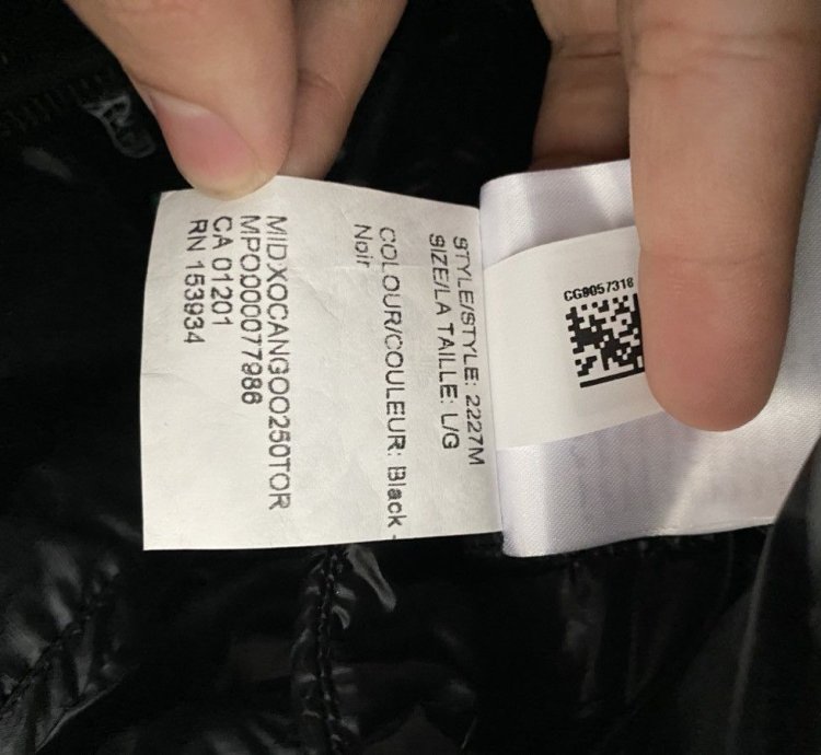 Canada Goose Black Crofton Down Jacket