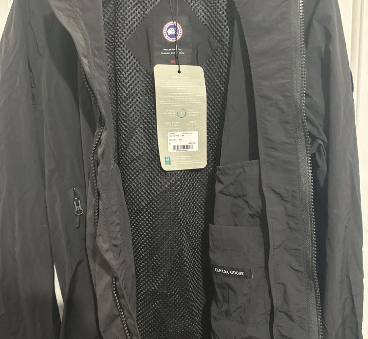 CANADA GOOSE BLACK DISC FABER WIND BOMBER JACKET