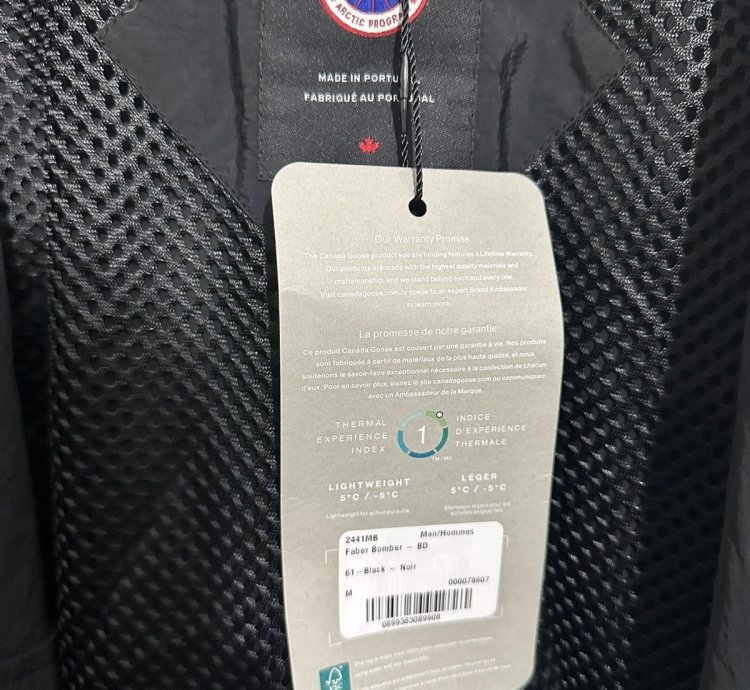 CANADA GOOSE BLACK DISC FABER WIND BOMBER JACKET