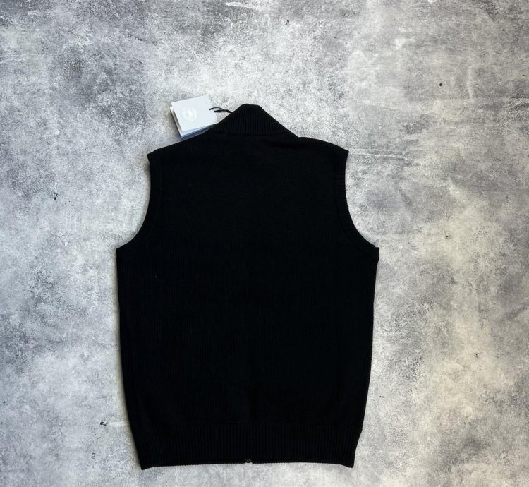 Canada goose black hybridge knit gilet