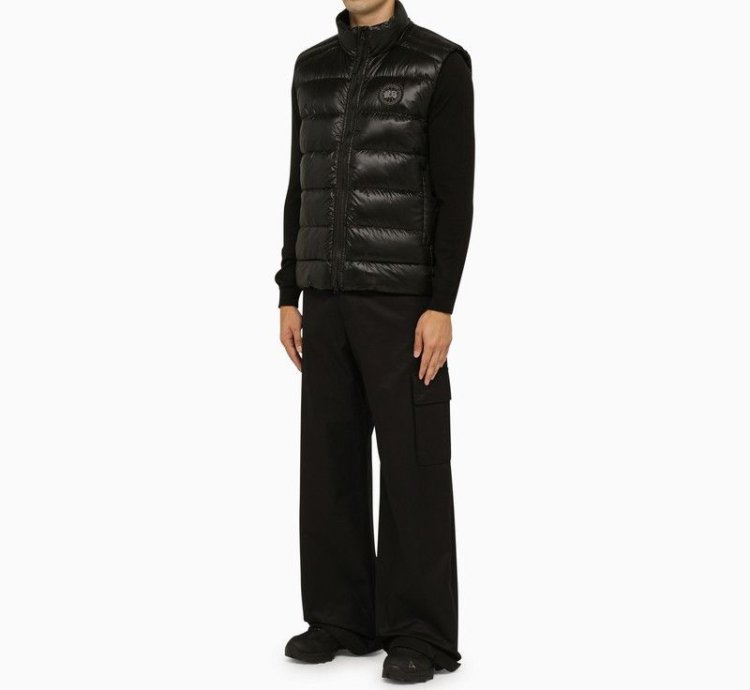 Canada Goose Black Label Black Nylon Waistcoat