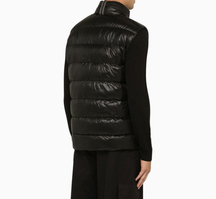 Canada Goose Black Label Black Nylon Waistcoat
