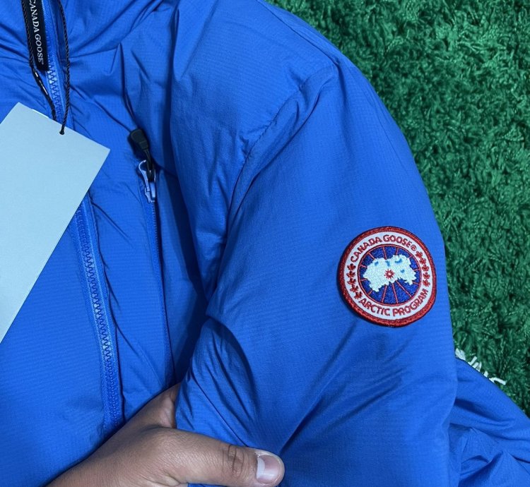 Canada Goose Blue Puff Jacket